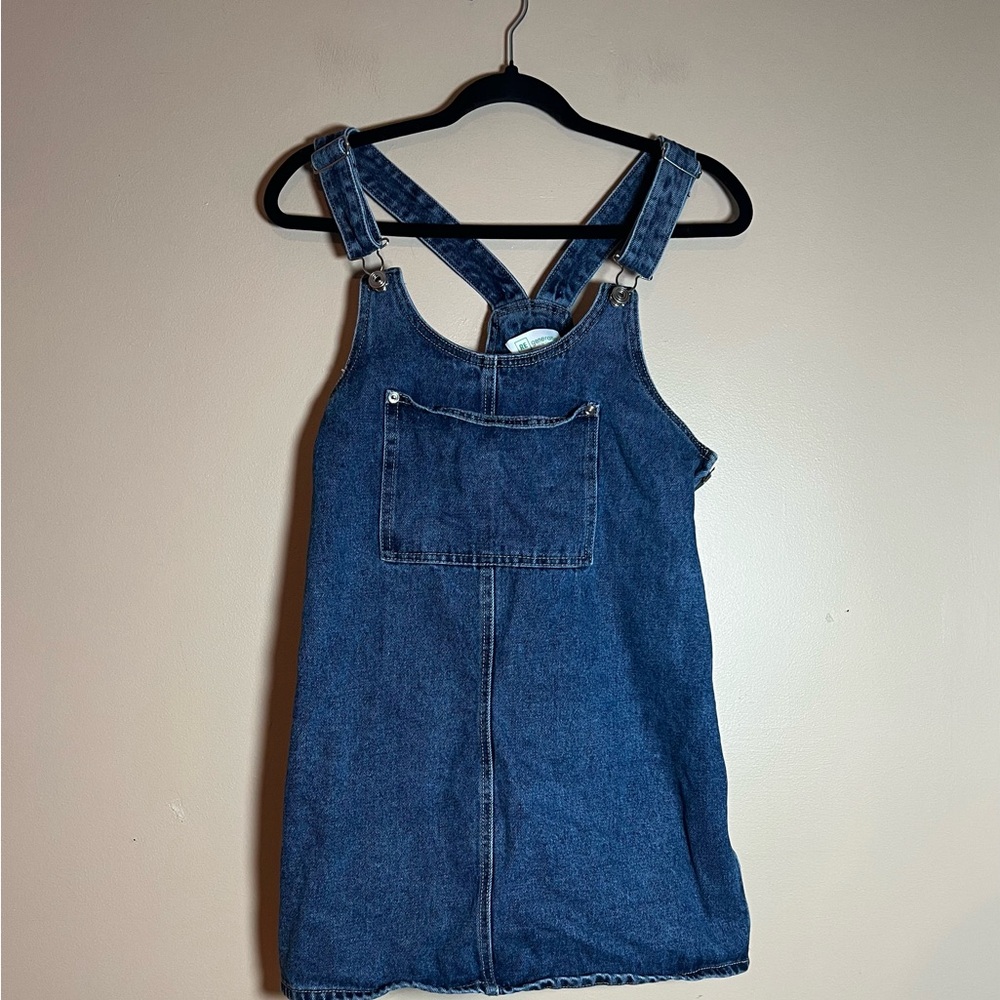 RE Generation by Celebrity Pink Denim Overalls Jumpsuit Skirt Size Small